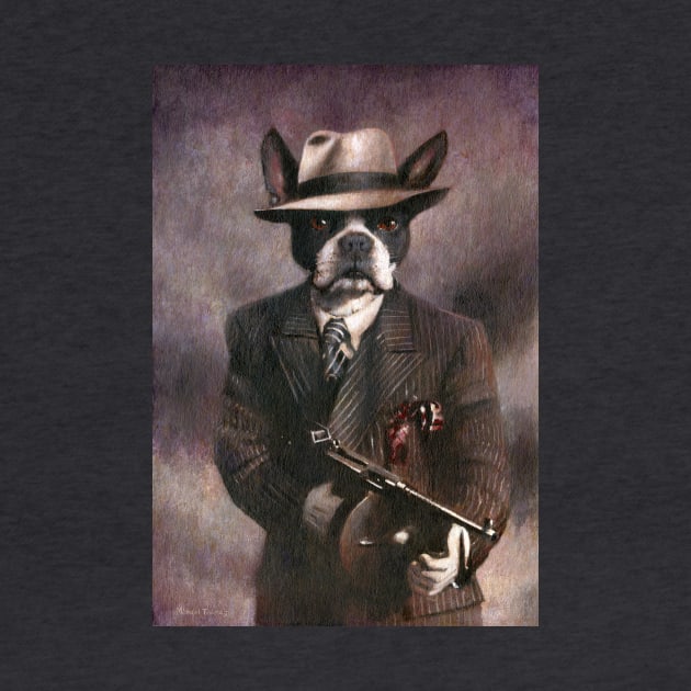 Boston Terrier Gangster by mictomart